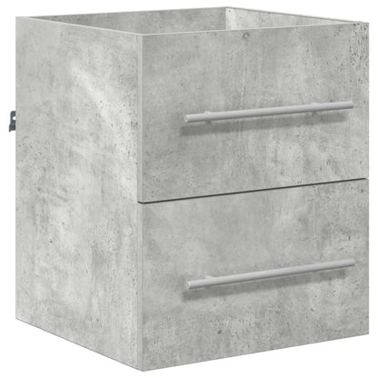 vidaXL Meuble de salle de bain gris 41 x 38,5 x 48 cm contreplaqué et métal