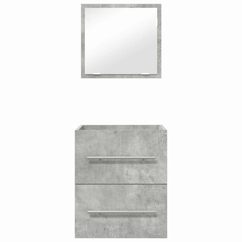 vidaXL Meuble de salle de bain gris 41 x 38,5 x 48 cm contreplaqué et métal