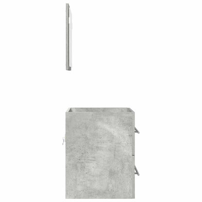vidaXL Meuble de salle de bain gris 41 x 38,5 x 48 cm contreplaqué et métal