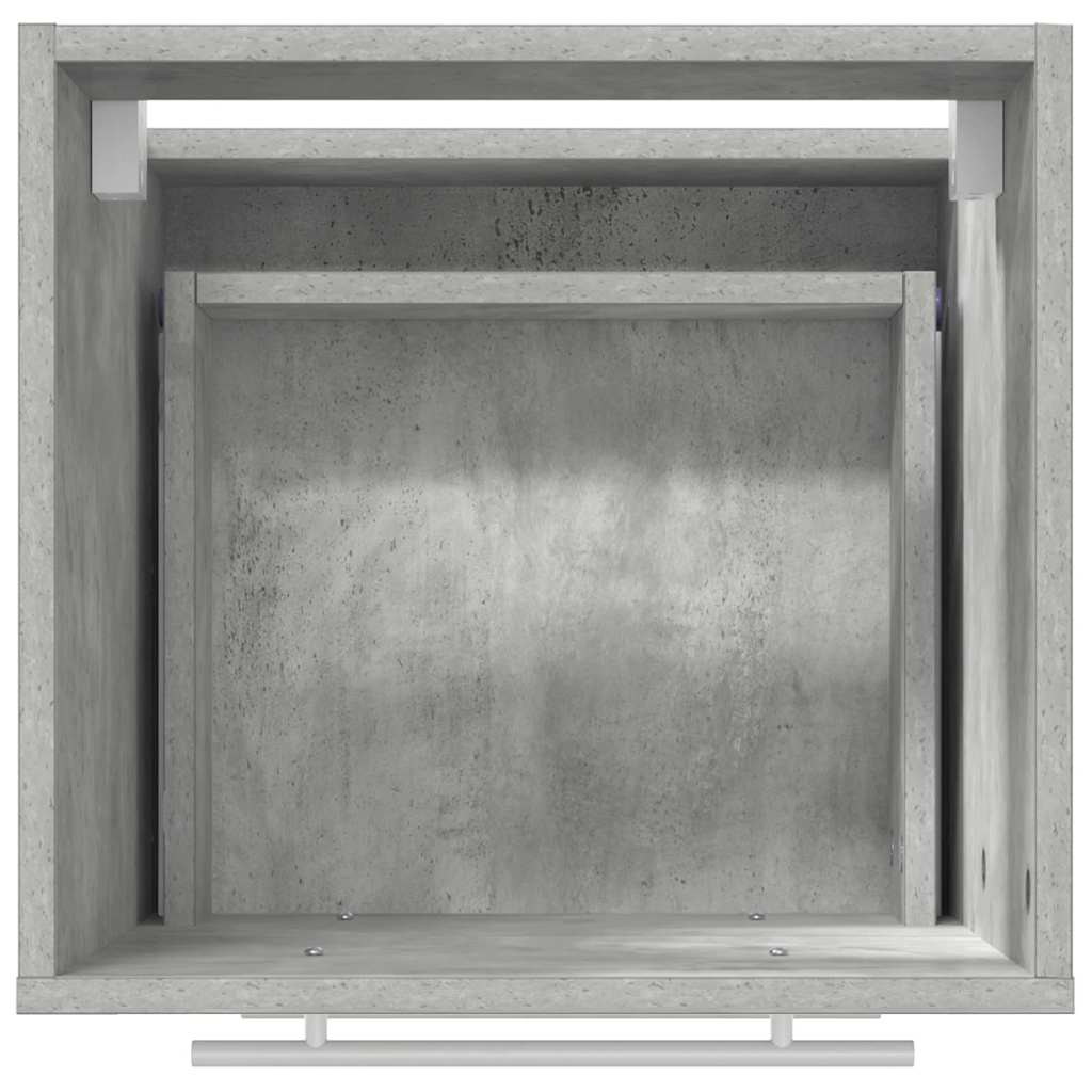 vidaXL Meuble de salle de bain gris 41 x 38,5 x 48 cm contreplaqué et métal