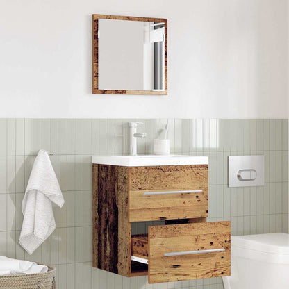 vidaXL Meuble de salle de bain avec tiroirs marron 41 x 38,5 x 48 cm