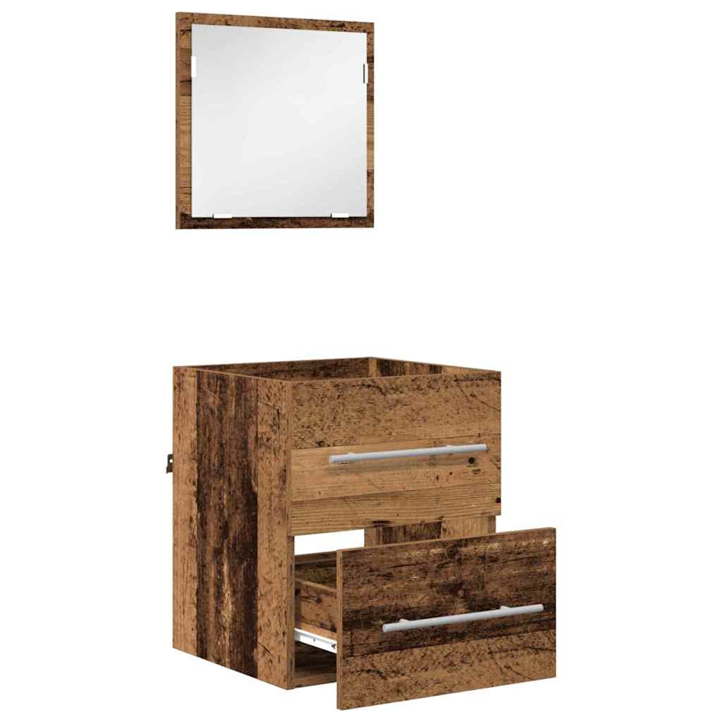 vidaXL Meuble de salle de bain avec tiroirs marron 41 x 38,5 x 48 cm