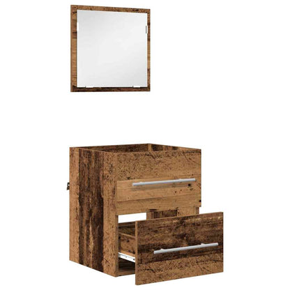 vidaXL Meuble de salle de bain avec tiroirs marron 41 x 38,5 x 48 cm