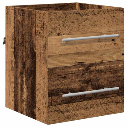 vidaXL Meuble de salle de bain avec tiroirs marron 41 x 38,5 x 48 cm