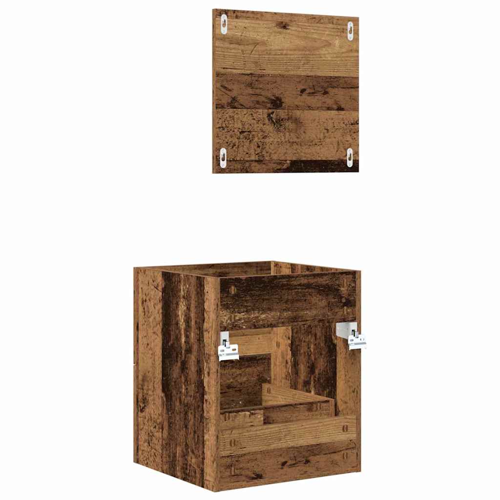 vidaXL Meuble de salle de bain avec tiroirs marron 41 x 38,5 x 48 cm