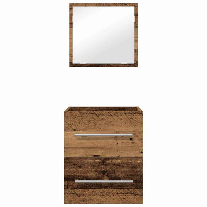 vidaXL Meuble de salle de bain avec tiroirs marron 41 x 38,5 x 48 cm