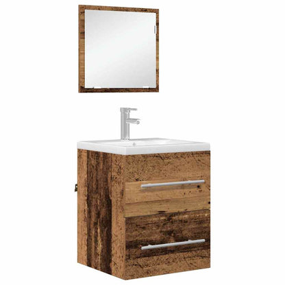 vidaXL Meuble de salle de bain avec tiroirs marron 41 x 38,5 x 48 cm