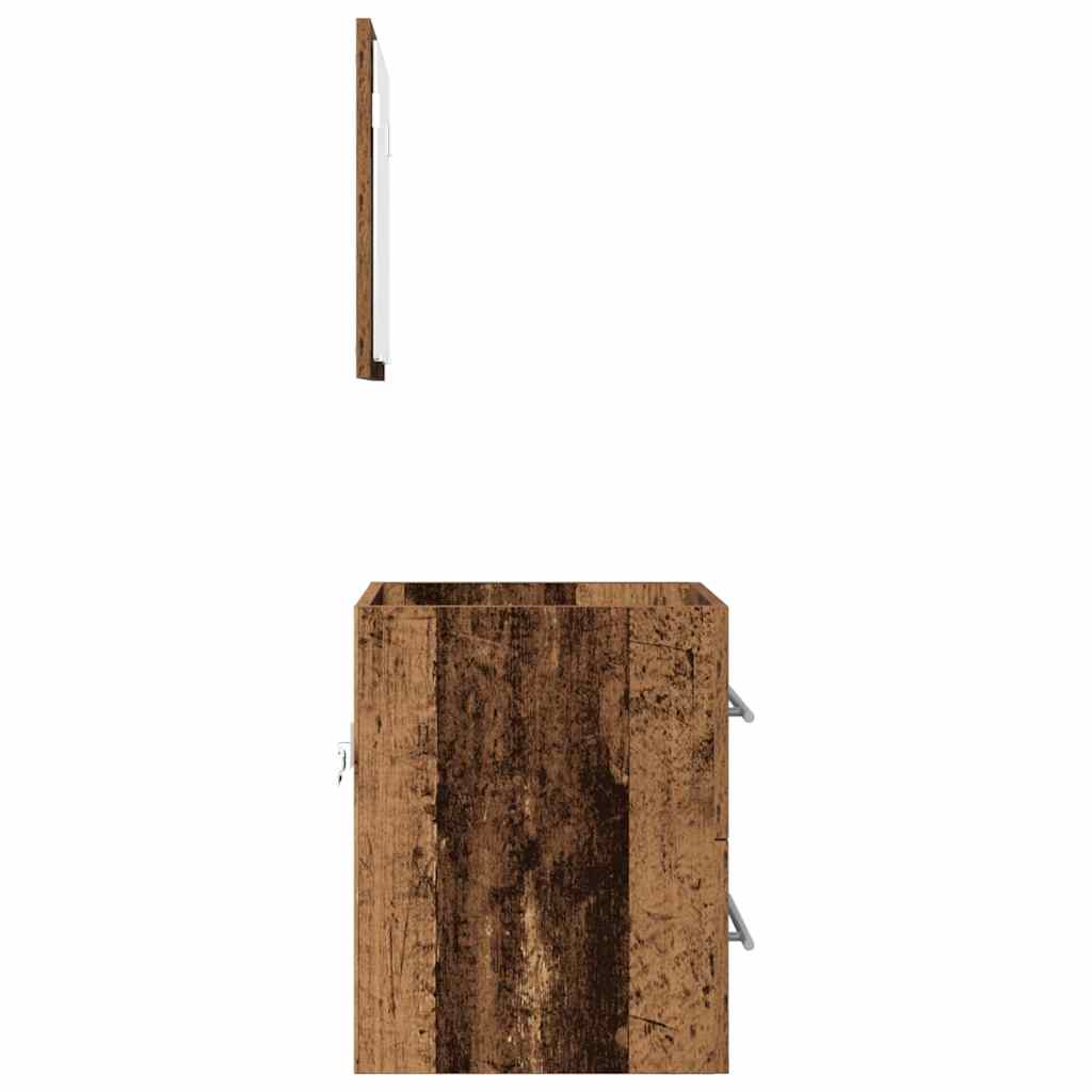 vidaXL Meuble de salle de bain avec tiroirs marron 41 x 38,5 x 48 cm