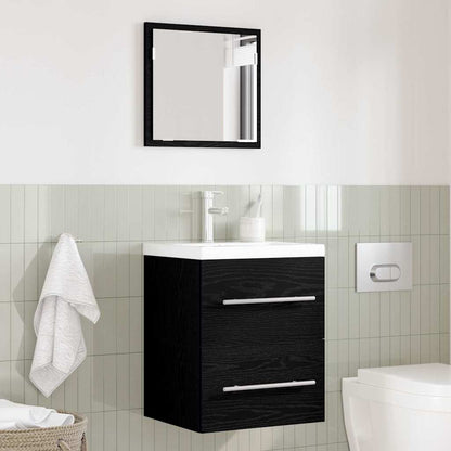 vidaXL Ensemble de meubles de salle de bain avec tiroirs Noir 41 x 38,5 x 48 cm