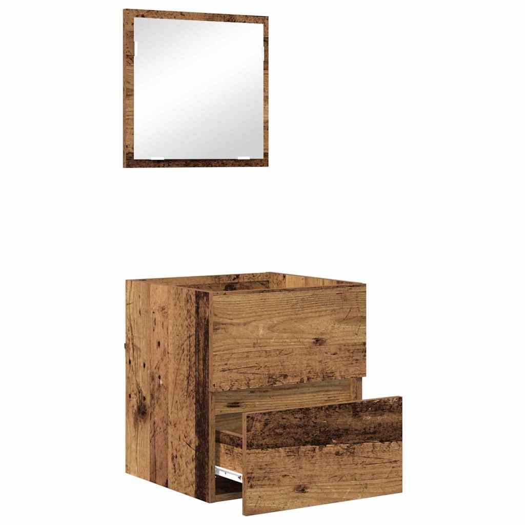 Badezimmerschrank Altholz 41 x 38,5 x 45 cm Holzwerkstoff