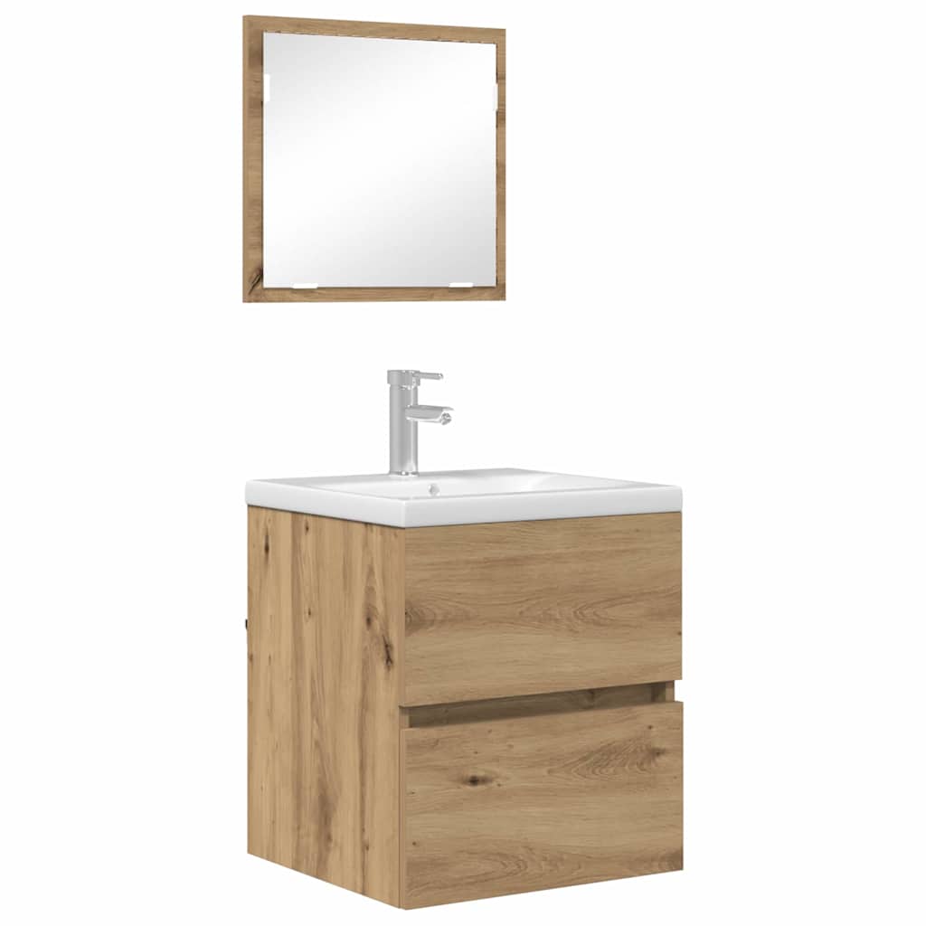 vidaXL Badezimmerschrank Artisan-Eiche 41 x 38,5 x 45 cm Holzwerkstoff
