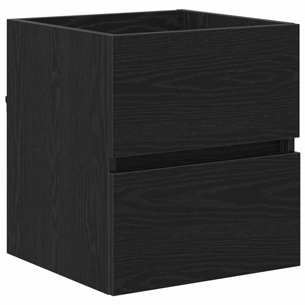 vidaXL Badezimmerschrank Schwarz Eichen-Optik 41 x 38,5 x 45 cm
