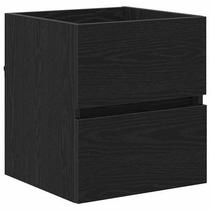 vidaXL Badezimmerschrank Schwarz Eichen-Optik 41 x 38,5 x 45 cm