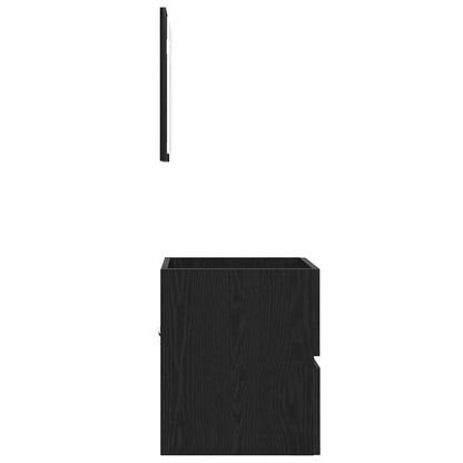 vidaXL Badezimmerschrank Schwarz Eichen-Optik 41 x 38,5 x 45 cm