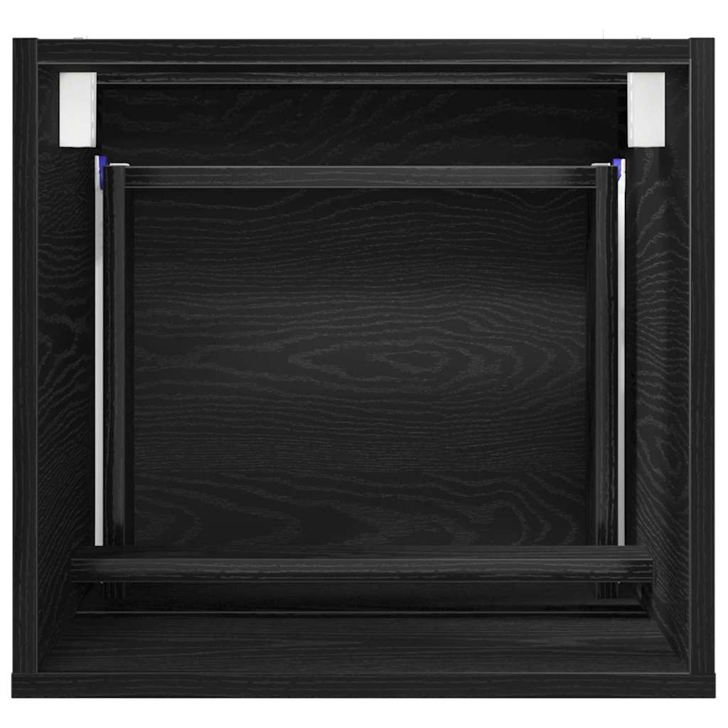 vidaXL Badezimmerschrank Schwarz Eichen-Optik 41 x 38,5 x 45 cm