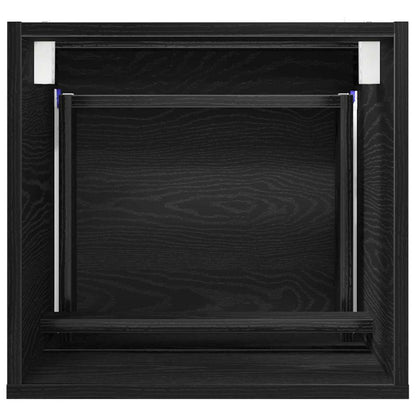 vidaXL Badezimmerschrank Schwarz Eichen-Optik 41 x 38,5 x 45 cm