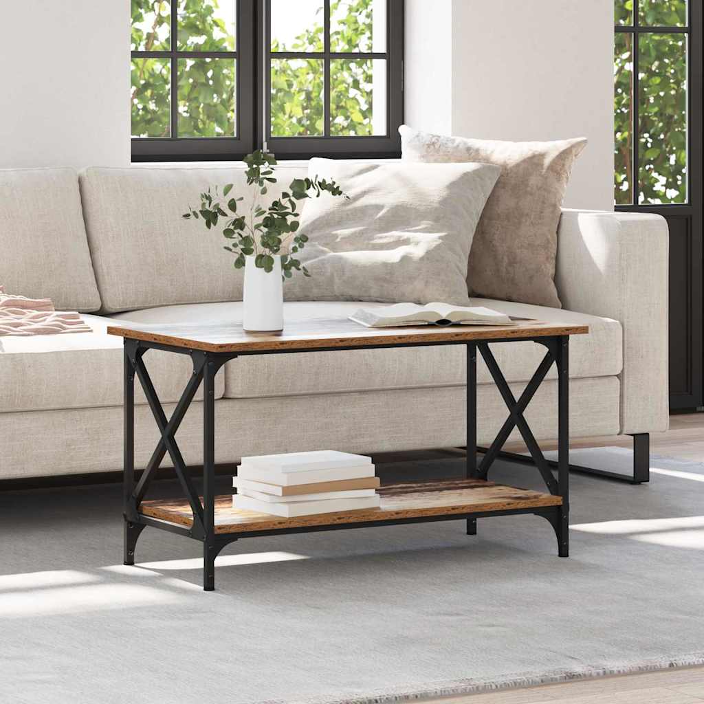 vidaXL Couchtisch Altholz 80 x 45 x 45.5 cm Holzwerkstoff