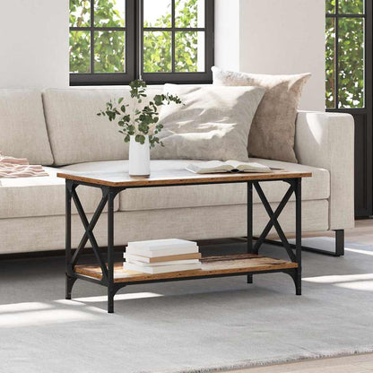 vidaXL Couchtisch Altholz 80 x 45 x 45.5 cm Holzwerkstoff