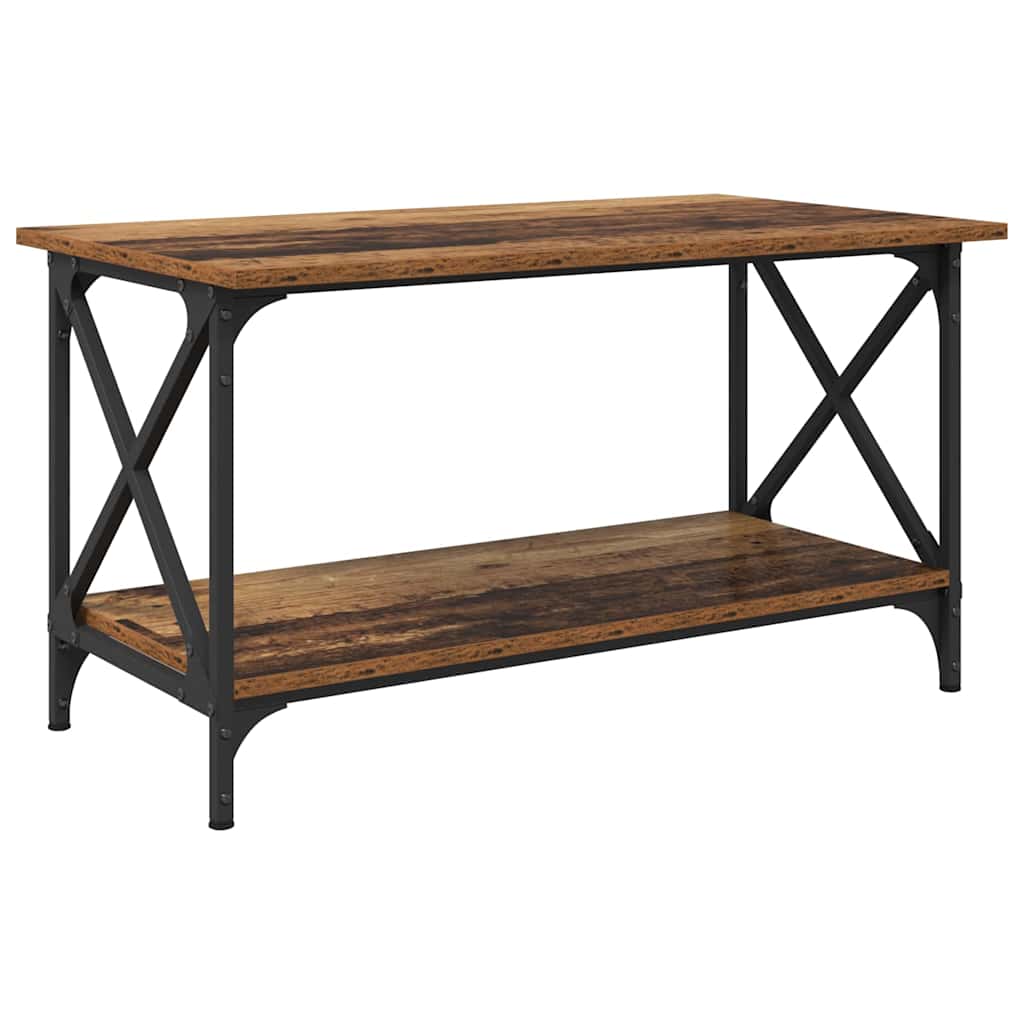 vidaXL Couchtisch Altholz 80 x 45 x 45.5 cm Holzwerkstoff