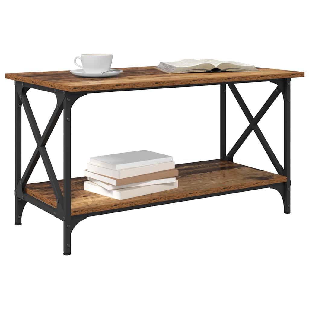 vidaXL Couchtisch Altholz 80 x 45 x 45.5 cm Holzwerkstoff