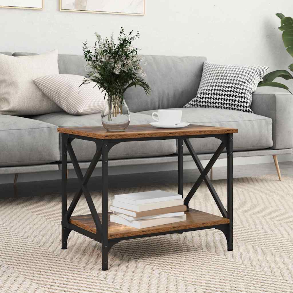 vidaXL Beistelltisch Altholz 55 x 38 x 45 cm Holzwerkstoff
