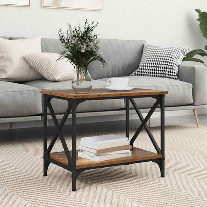 vidaXL Beistelltisch Altholz 55 x 38 x 45 cm Holzwerkstoff