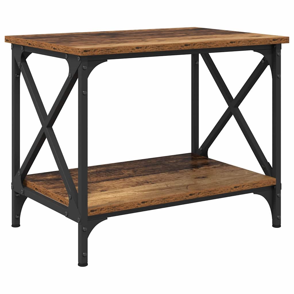 vidaXL Beistelltisch Altholz 55 x 38 x 45 cm Holzwerkstoff