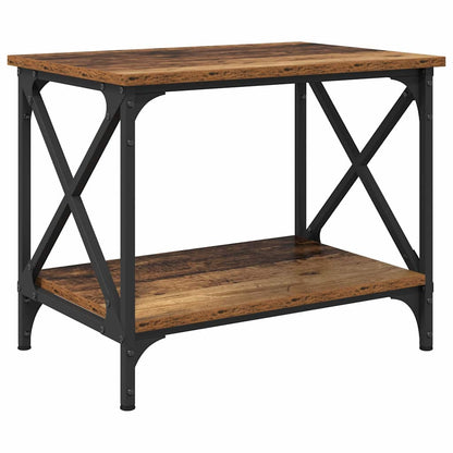 vidaXL Beistelltisch Altholz 55 x 38 x 45 cm Holzwerkstoff
