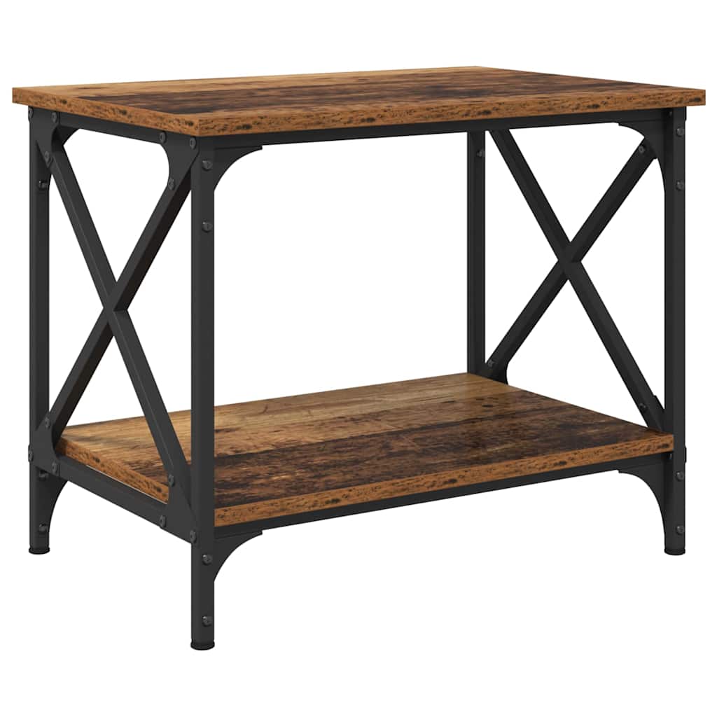 vidaXL Beistelltisch Altholz 55 x 38 x 45 cm Holzwerkstoff