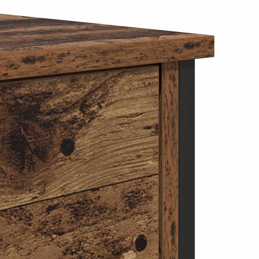 vidaXL Nachttisch mit Schubladen Altholz 40 x 42 x 60 cm Holzwerkstoff