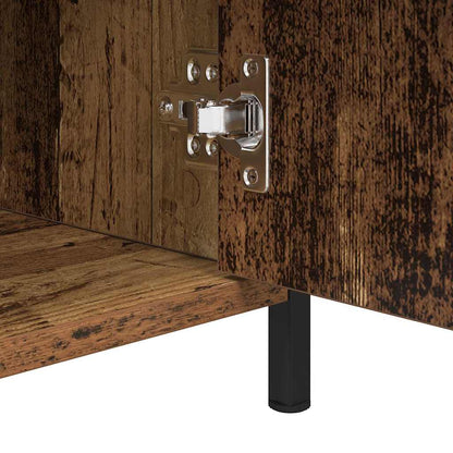vidaXL Nachttisch mit Schubladen Altholz 40 x 42 x 60 cm Holzwerkstoff