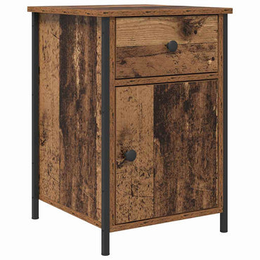 vidaXL Nachttisch mit Schubladen Altholz 40 x 42 x 60 cm Holzwerkstoff