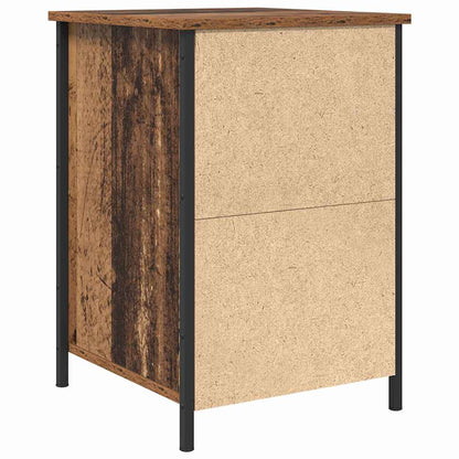 vidaXL Nachttisch mit Schubladen Altholz 40 x 42 x 60 cm Holzwerkstoff