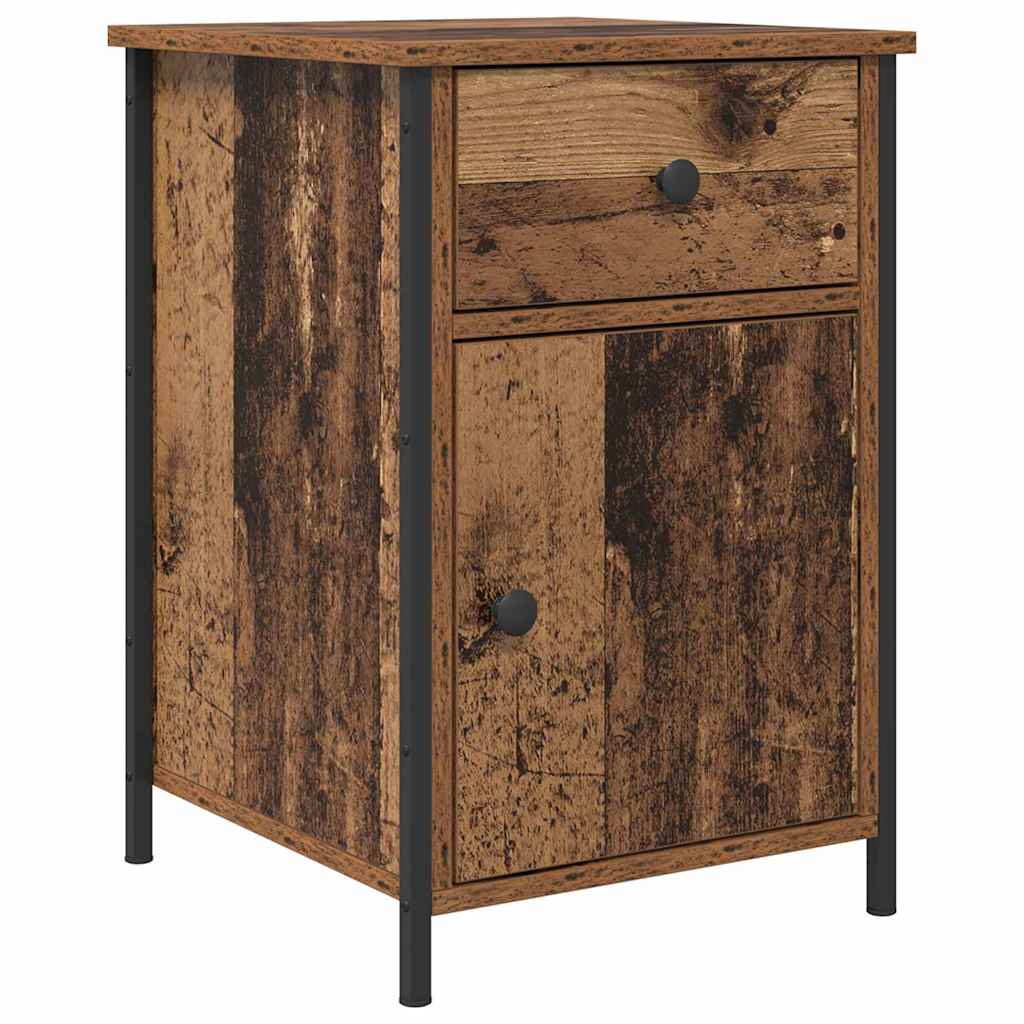 vidaXL Nachttisch 2 pcs Altholz 40 x 42 x 60 cm Holzwerkstoff