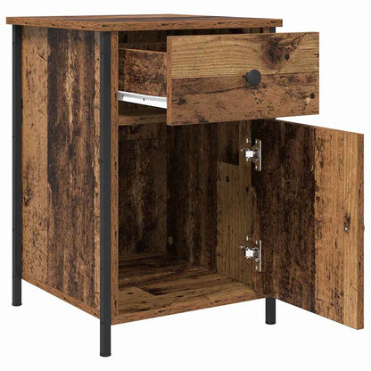 vidaXL Nachttisch 2 pcs Altholz 40 x 42 x 60 cm Holzwerkstoff