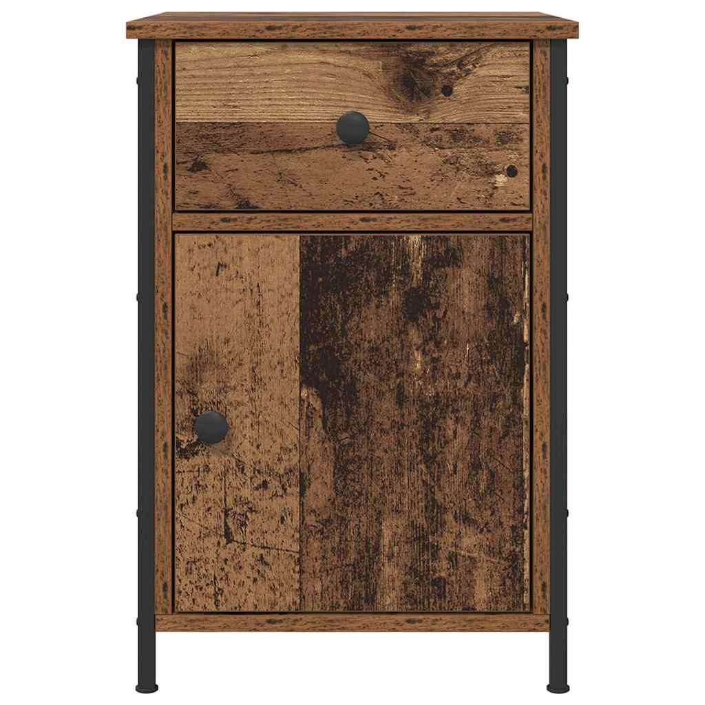 vidaXL Nachttisch 2 pcs Altholz 40 x 42 x 60 cm Holzwerkstoff