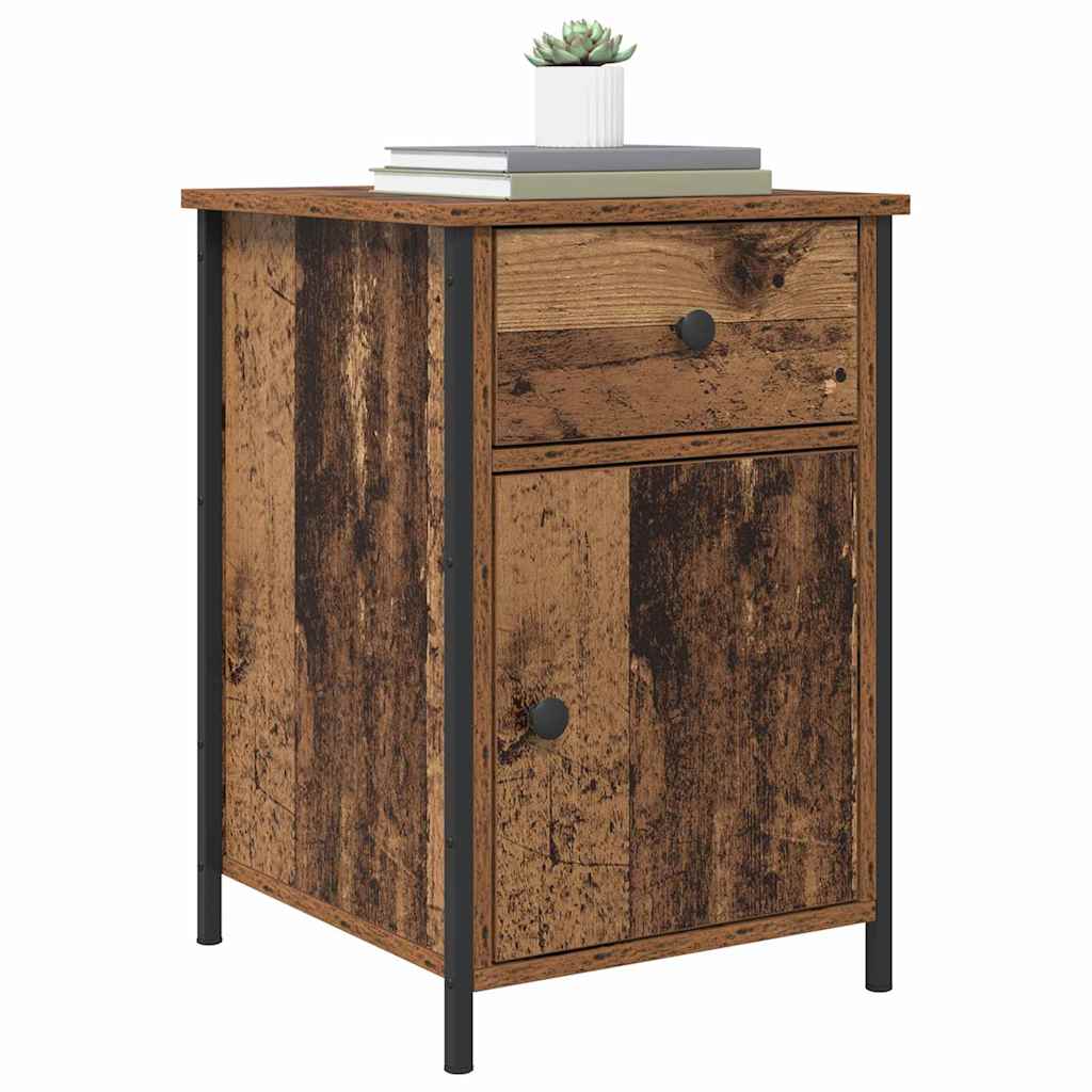 vidaXL Nachttisch 2 pcs Altholz 40 x 42 x 60 cm Holzwerkstoff
