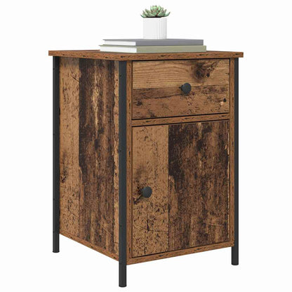 vidaXL Nachttisch 2 pcs Altholz 40 x 42 x 60 cm Holzwerkstoff