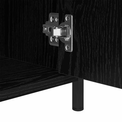 vidaXL Nachttisch Schwarz Eichen-Optik 40 x 42 x 60 cm Holzwerkstoff