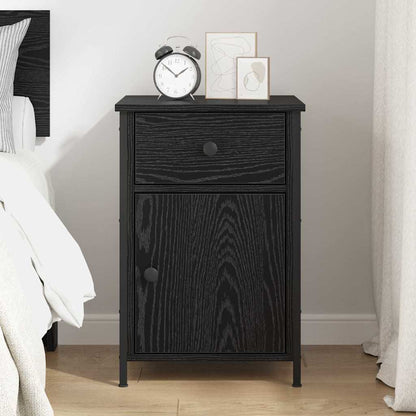 vidaXL Nachttisch Schwarz Eichen-Optik 40 x 42 x 60 cm Holzwerkstoff