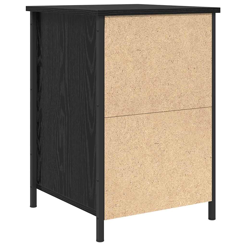 vidaXL Nachttisch Schwarz Eichen-Optik 40 x 42 x 60 cm Holzwerkstoff