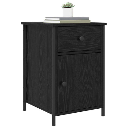 vidaXL Nachttisch Schwarz Eichen-Optik 40 x 42 x 60 cm Holzwerkstoff