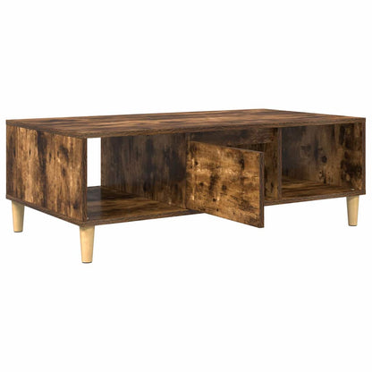 vidaXL Couchtisch Geräucherte Eiche 102 x 55 x 35 cm Holzwerkstoff