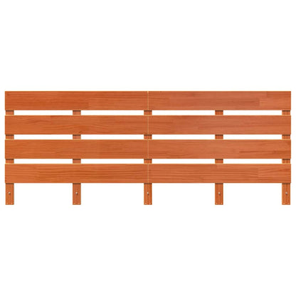 vidaXL Kopfteil Wachsbraun 200,5 x 3 x 80 cm Massives Kiefernholz