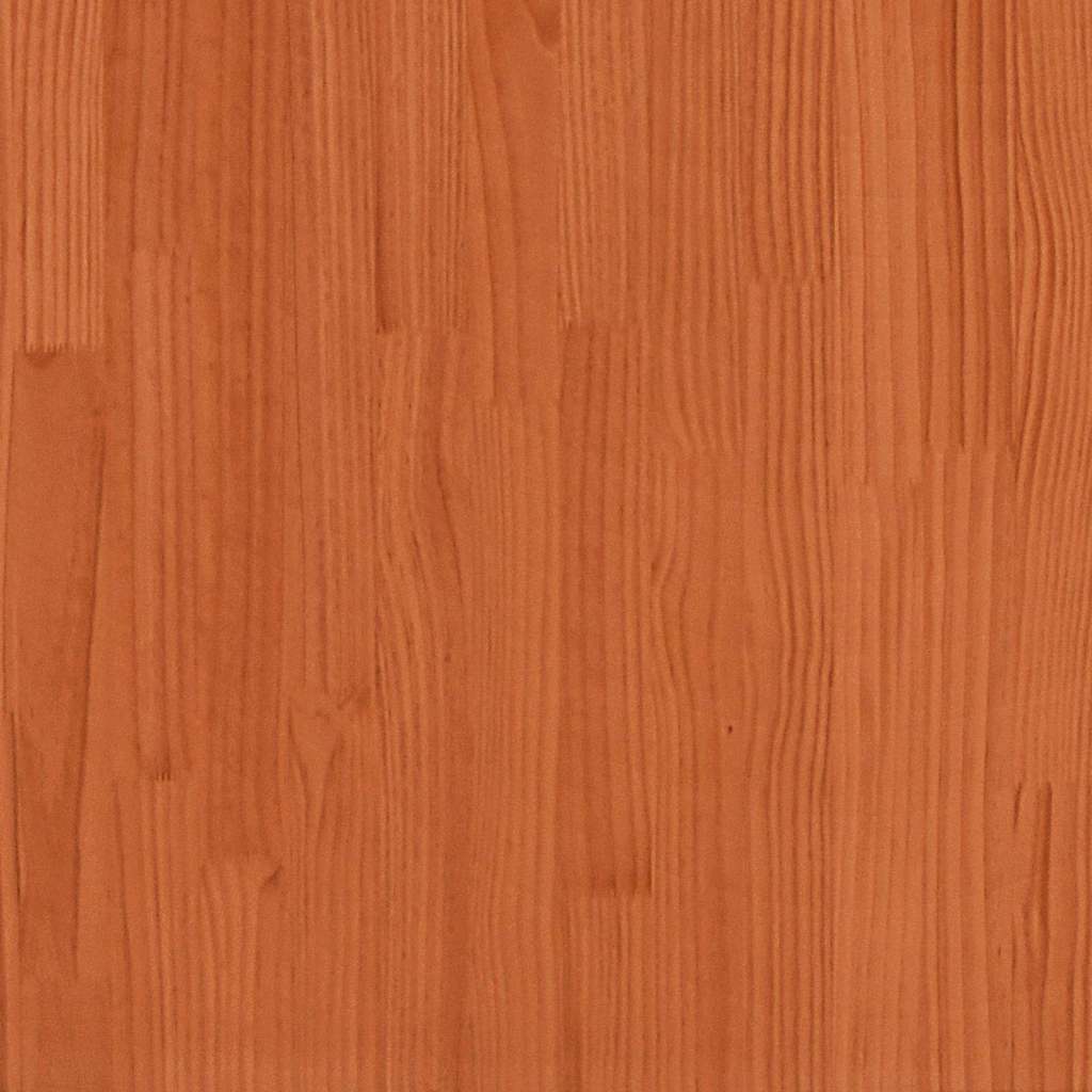 vidaXL Kopfteil Wachsbraun 200,5 x 3 x 80 cm Massives Kiefernholz