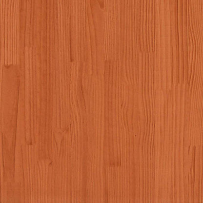 vidaXL Kopfteil Wachsbraun 200,5 x 3 x 80 cm Massives Kiefernholz