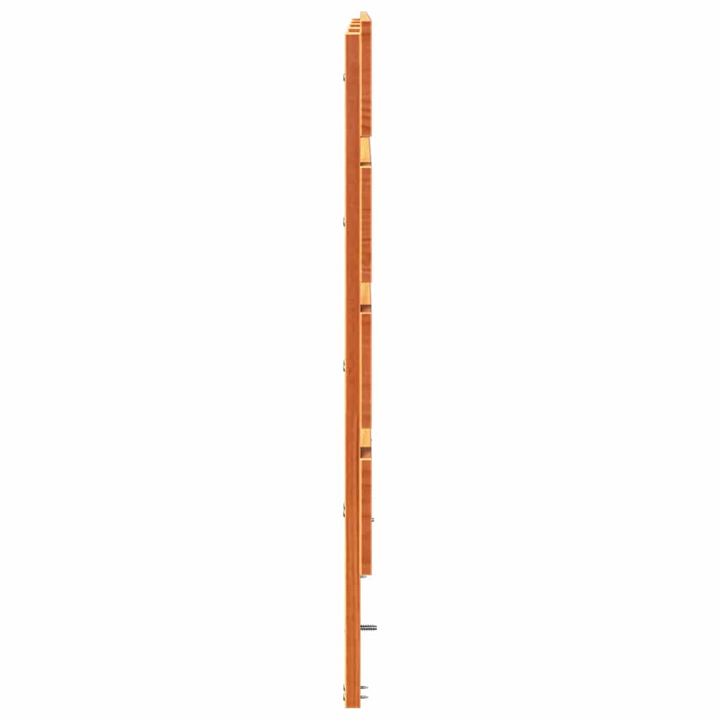 vidaXL Kopfteil Wachsbraun 200,5 x 3 x 80 cm Massives Kiefernholz
