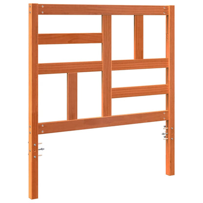 vidaXL Bettkopfteil Wachsbraun 80,5 x 4 x 104 cm Massives Kiefernholz