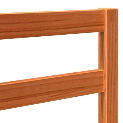 vidaXL Bettkopfteil Wachsbraun 145,5 x 4 x 104 cm Massives Kiefernholz