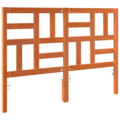vidaXL Bettkopfteil Wachsbraun 145,5 x 4 x 104 cm Massives Kiefernholz